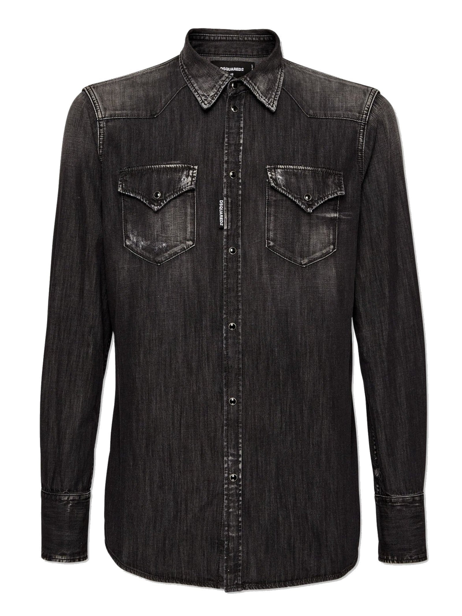 DSQUARED2 CAMICIA WESTERN IN DENIM S74DM0848S30826 900