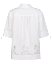 P.A.R.O.S.H. CAMICIA CON RICAMO CIOCCOLATOD313084 001