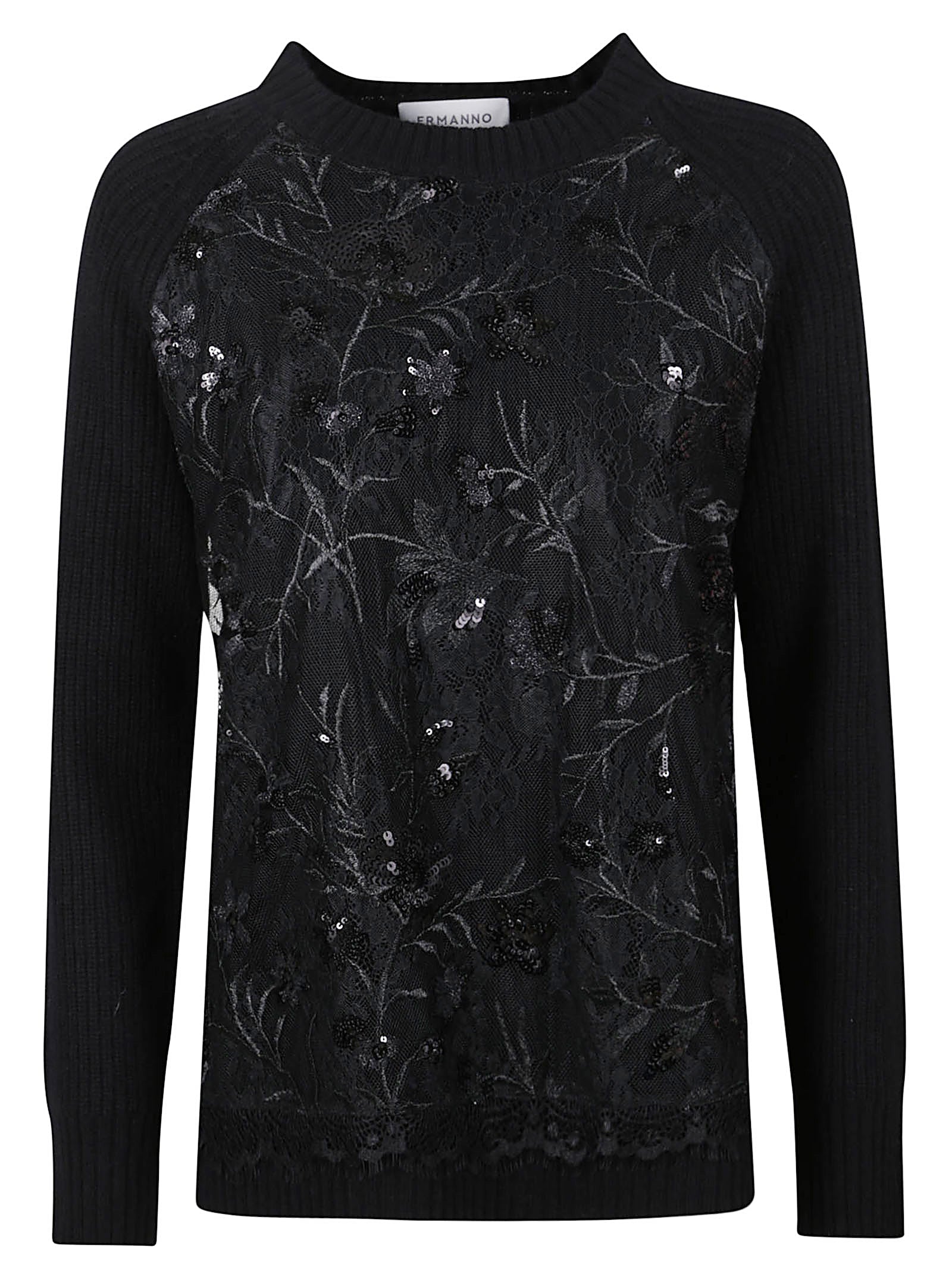 ERMANNO FIRENZE MAGLIA CON PAILLETTES D47EM036E56 MF822