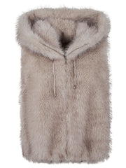 VALENTINI 1972 GILET ECOFUR E3144 LINEN