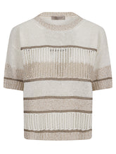 D.EXTERIOR MAGLIA RIGATA TRAFORATA 62328 1BIAN