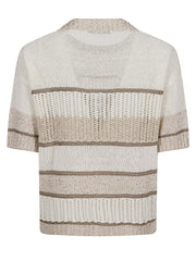 D.EXTERIOR MAGLIA RIGATA TRAFORATA 62328 1BIAN
