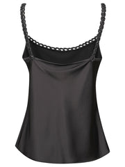D.EXTERIOR TOP SATIN CON CATENA 62666 2NERO