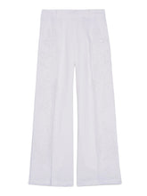 ERMANNO FIRENZE PANTALONI IN LINO CON RICAMO SANGALLO <BR/> <BR/> D48EP085ES4 MF010