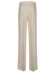 MAX MARA MXMBADESSE PANTALONE IN LINO 2611131022600 006
