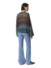 MISSONI BLUSA SCOLLO V PAILLETTES DS26SJ0FBK01H9 SM9ZT