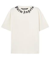 PALM ANGELS NECK LOGO T-SHIRT PMAA109S26JER008 0310
