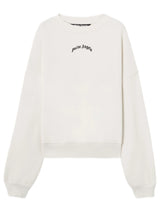 PALM ANGELS BACK CURVED LOGO LOOSE SWEATSHIRT PMBA08JS26FLE004 0310