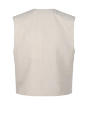 P.A.R.O.S.H. GILET IN MISTO LINO RAISA26D410047G 003