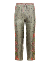 PIERRE LOUIS MASCIA ALOE PANTALONE IN SETA ALOE/S-PT10959 517912