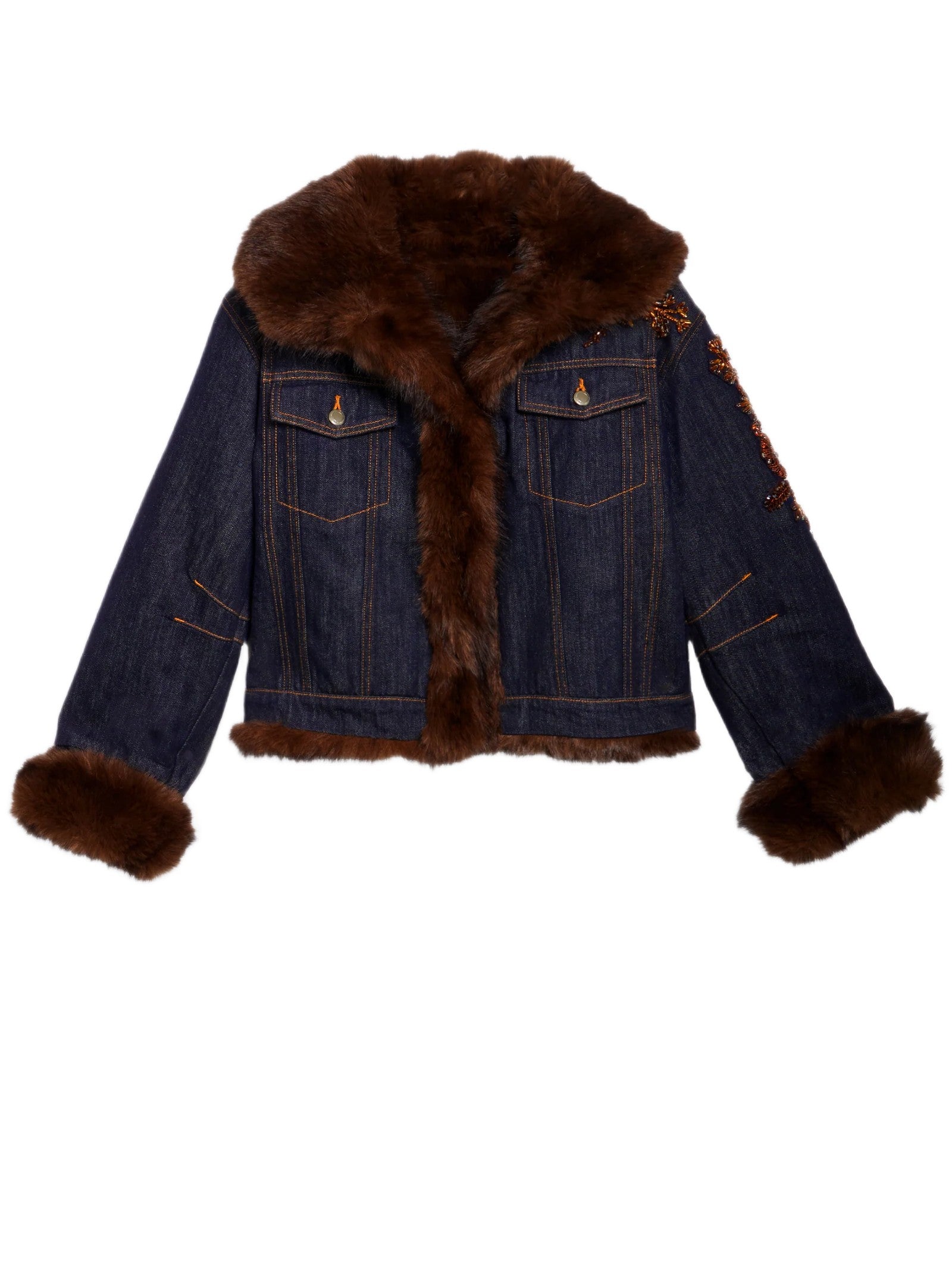ERMANNO FIRENZE DENIM COLLO ECOVISONE D49ED011BEI8 MF152