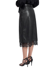 ERMANNO FIRENZE LONGUETTE ECOPELLE E PIZZO D49EO038E98 MF099