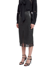 ERMANNO FIRENZE LONGUETTE ECOPELLE E PIZZO D49EO038E98 MF099