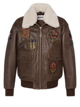SCHOTT BOMBER AVIATORE LCFLIGHTWX23 BROWN