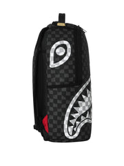 SPRAYGROUND BLACK AND WHITE DRIP CHECK SHARK 910B8553NSZ