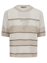 D.EXTERIOR MAGLIA RIGATA TRAFORATA 62328 1BIAN