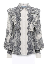 BLUGIRL CON STAMPA PIZZO E VOLANT RA6129T523A P9401