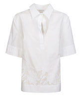 P.A.R.O.S.H. CAMICIA CON RICAMO CIOCCOLATOD313084 001