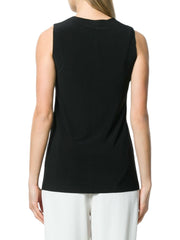 NORMA KAMALI TOP IN JERSEY KK4266PL107001 BLACK