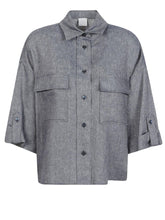 ELEVENTY OVERSHIRT IN LINO M80CAMM02TES0M068 11