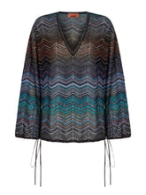 BLUSA SCOLLO V PAILLETTES DS26SJ0FBK01H9 SM9ZT MISSONI