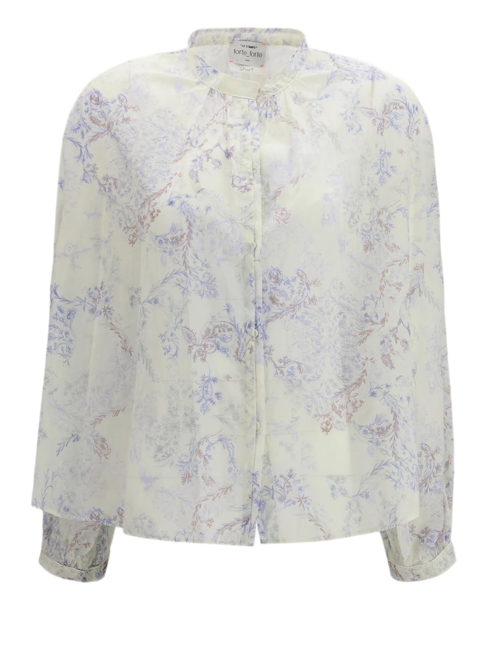 FORTE_FORTE CAMICIA CON STAMPA FLOREALE 14626_MY SHIRT 5009