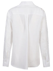 ERMANNO FIRENZE CAMICIA MISTO LINO CON RICAMI D46EK019ES5 MF010