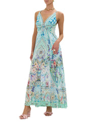 ABITO LUNGO IN SETA 33359 SUNRSINT CAMILLA