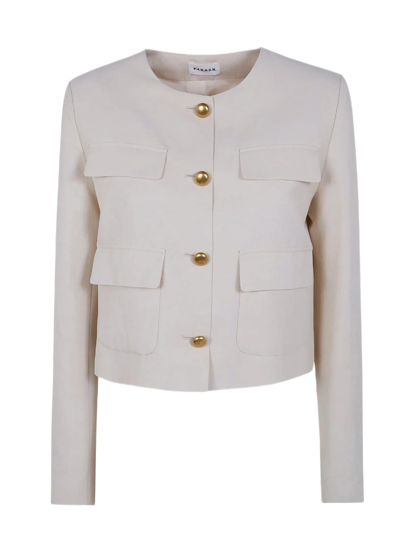 P.A.R.O.S.H. GIACCA IN MISTO LINO RAISA26D420433G 003