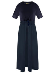HERNO ABITO MIDI GLAM KNIT E TAFFETA' AB000032D52056 9200