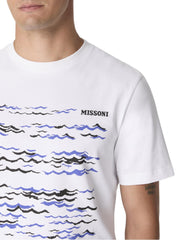 MISSONI T-SHIRT CON STAMPA ONDE BS26SL00BJ00QQ S01KT