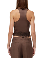 BLUGIRL GILET IN LINO RA6157T8823 P9414