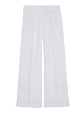 ERMANNO FIRENZE PANTALONI IN LINO CON RICAMO SANGALLO <BR/> <BR/> D48EP085ES MF010