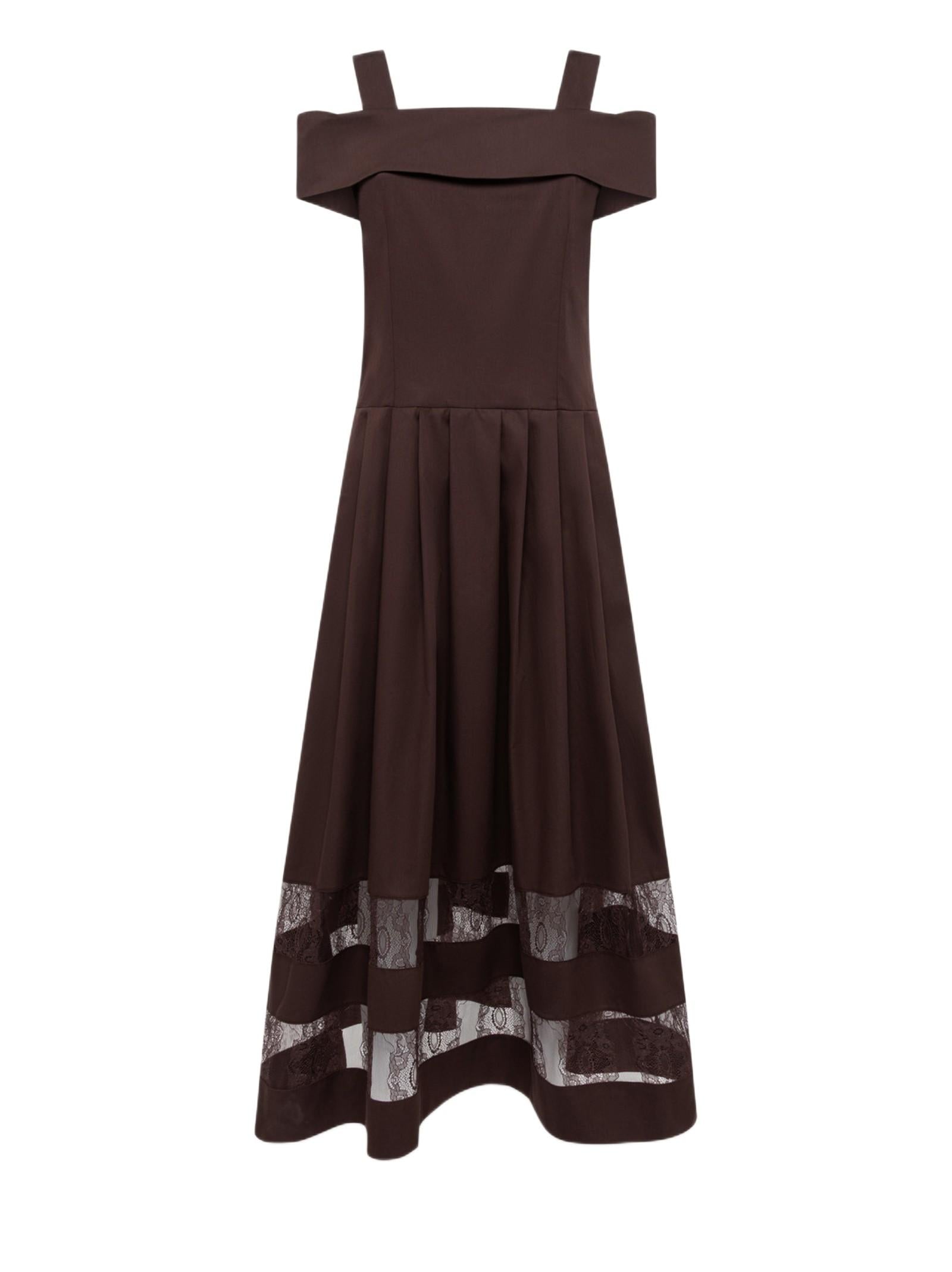 BLUGIRL ABITO MIDI CON INSERTI RA6154T544A 90913