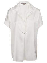D.EXTERIOR CAMICIA IN RASO FLUIDO 62643 1BIAN