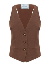 BLUGIRL GILET IN LINO RA6157T8823 P9414