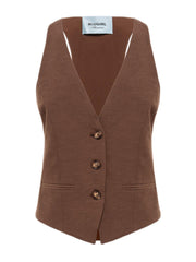 BLUGIRL GILET IN LINO RA6157T8823 P9414