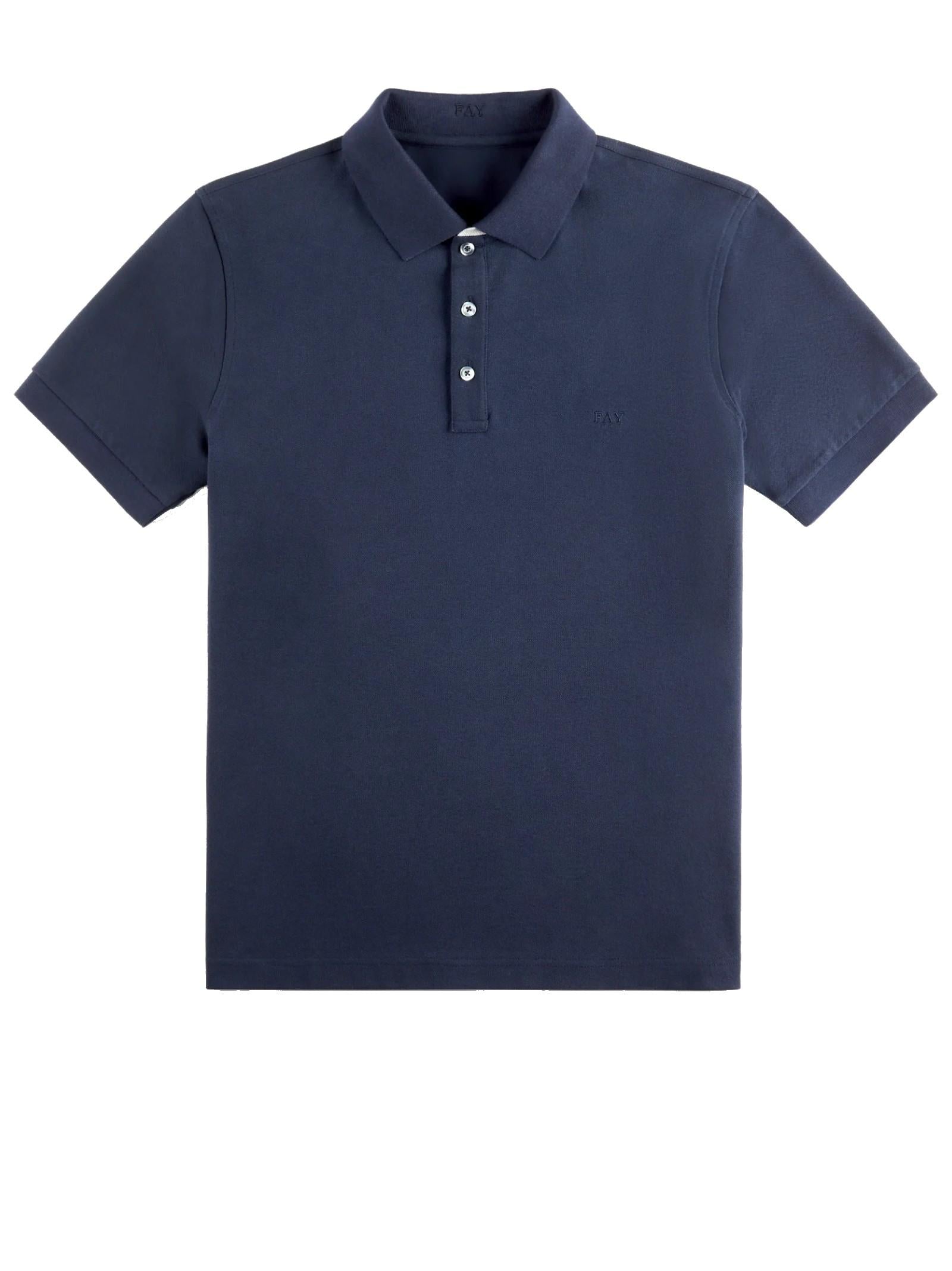 FAY POLO IN PIQUET STRETCH NPMB250135STW U802
