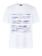 MISSONI T-SHIRT CON STAMPA ONDE BS26SL00BJ00QQ S01KT