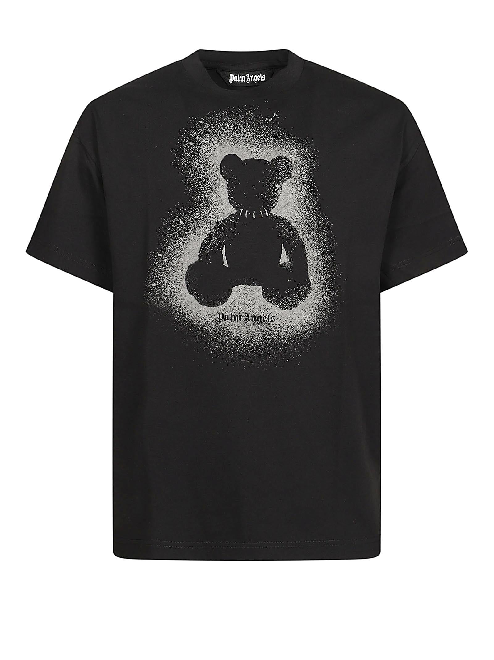 PALM ANGELS SPRAY BEAR T-SHIRT PMAA109S26JER001 1007