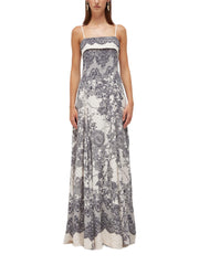 BLUGIRL ABITO LUNGO CON STAMPA PIZZO RA6160T523A P9401