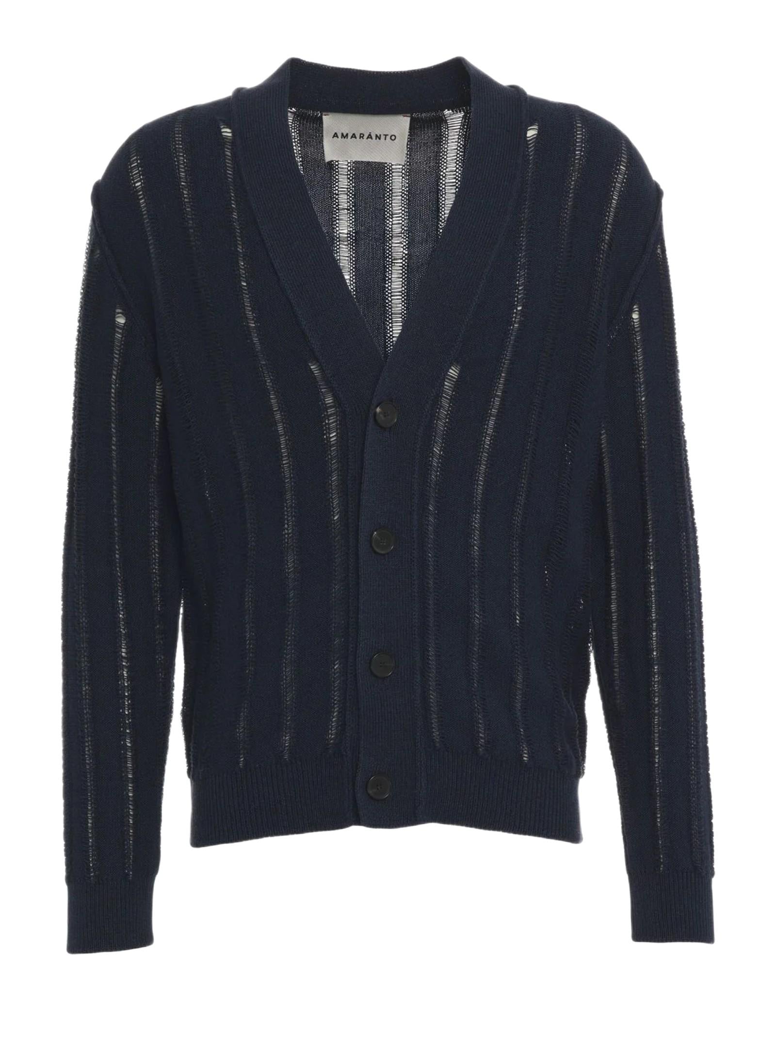 AMARANTO CARDIGAN IN MAGLIA LAVORATA B9AB0037 87M