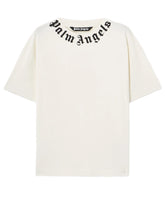 PALM ANGELS NECK LOGO T-SHIRT PMAA109S26JER008 0310