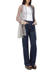 BLUGIRL STOLA IN TULLE PLISSET ANIMALIER NA6012J3895 P9371