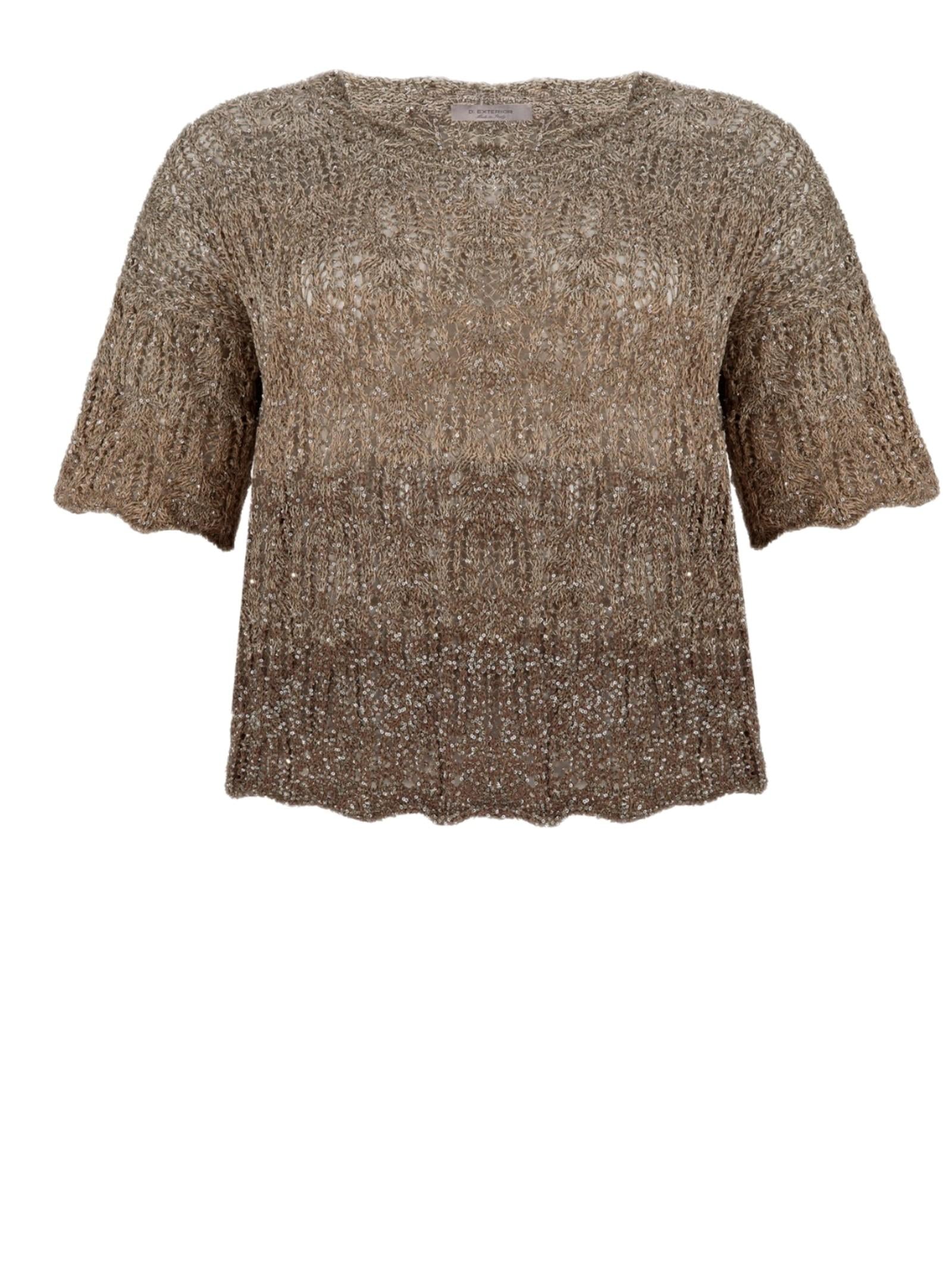 D.EXTERIOR MAGLIA CROPPED DEGRADE' 62203/R 6MOCH