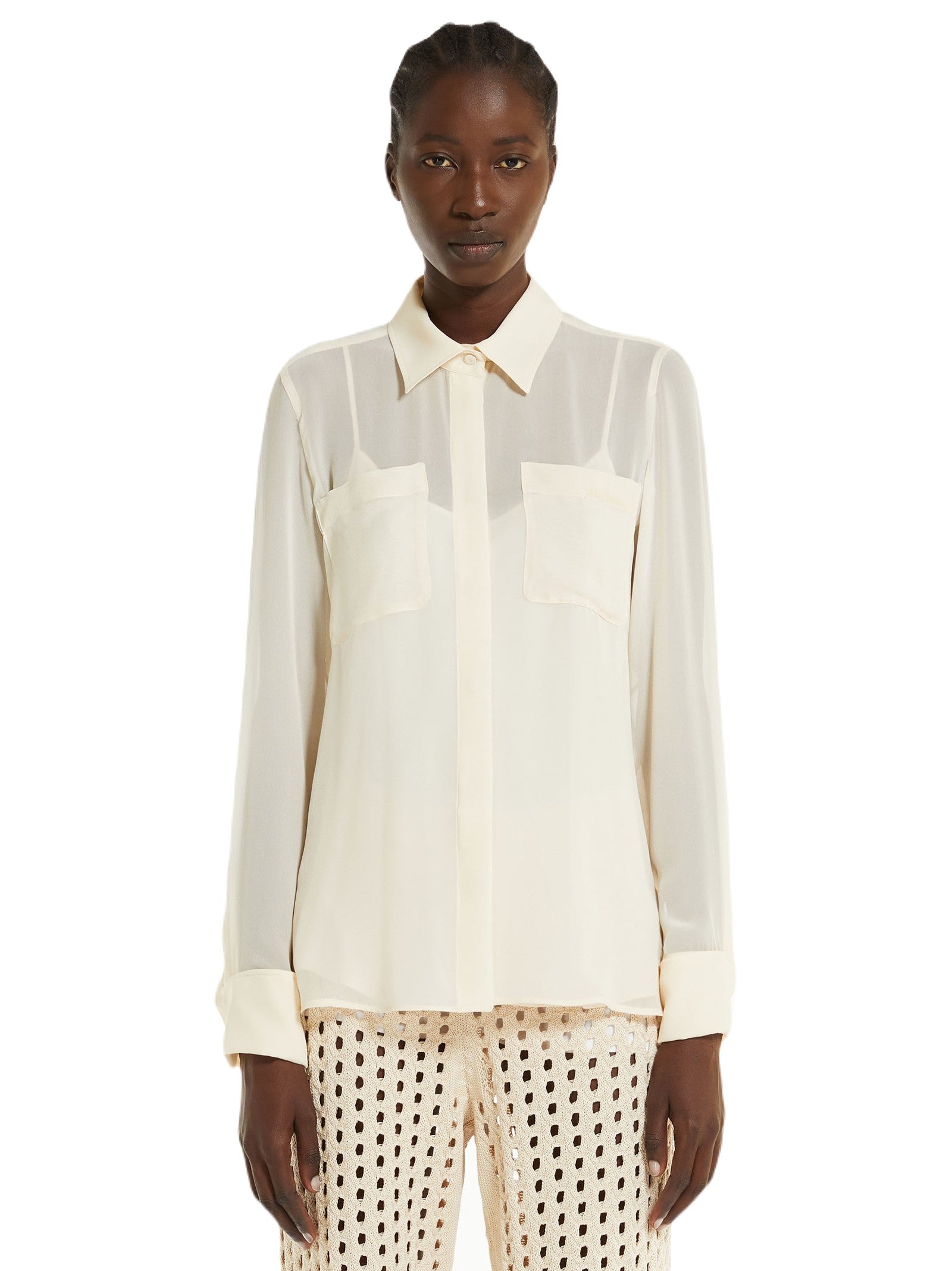 MAX MARA VONGOLA CAMICIA GEORGETTE 2411261012600 028 