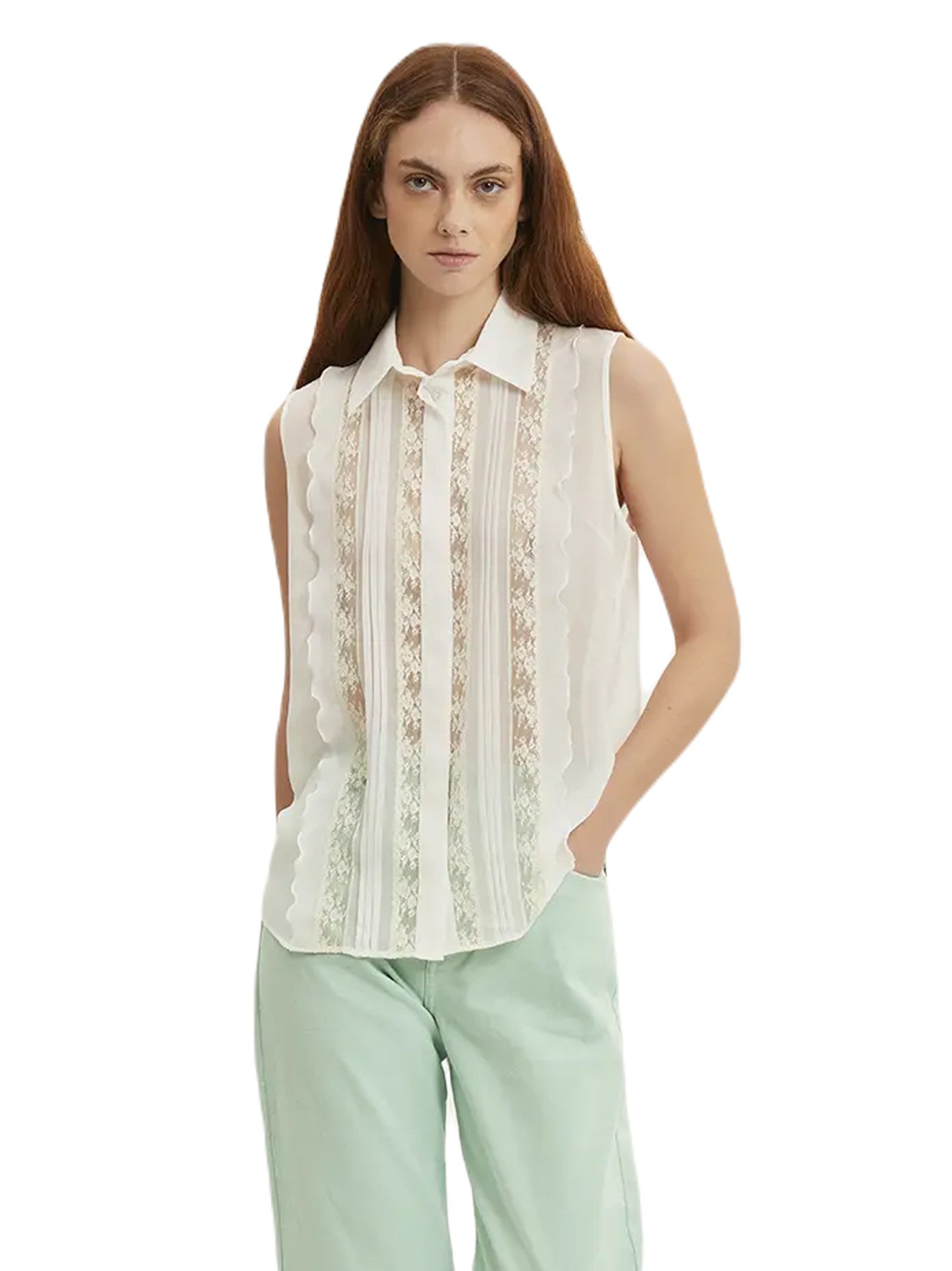 P.A.R.O.S.H. CAMICIA SMANICATA POLIDORI24D381182 002 
