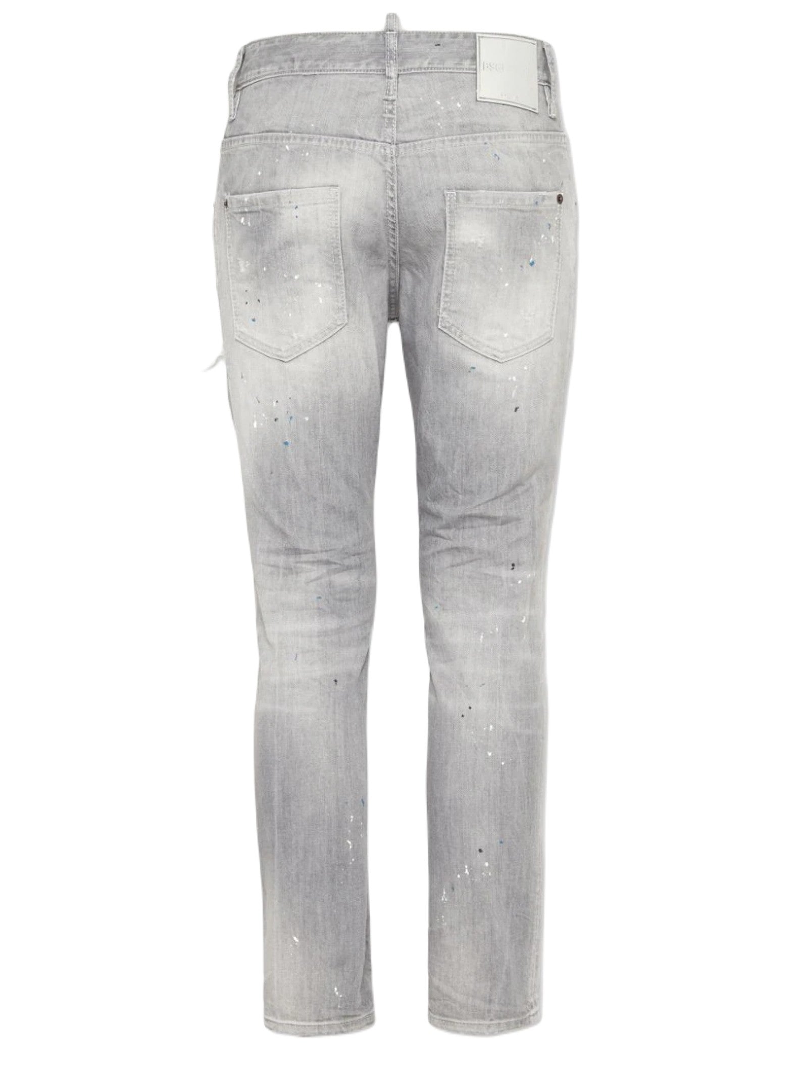 DSQUARED2 BLUE PEAKS GREY WASH SKATER JEANS S71LB1461S30260 852 