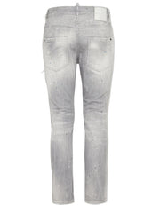 DSQUARED2 BLUE PEAKS GREY WASH SKATER JEANS S71LB1461S30260 852 