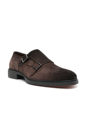 SANTONI EASY ON DOPPIA FIBBIA IN SUEDE MGEO18949NEAXGEX T50 